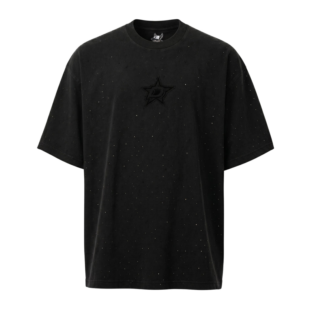 Donkey Rhinestone Tee "Jet Black"