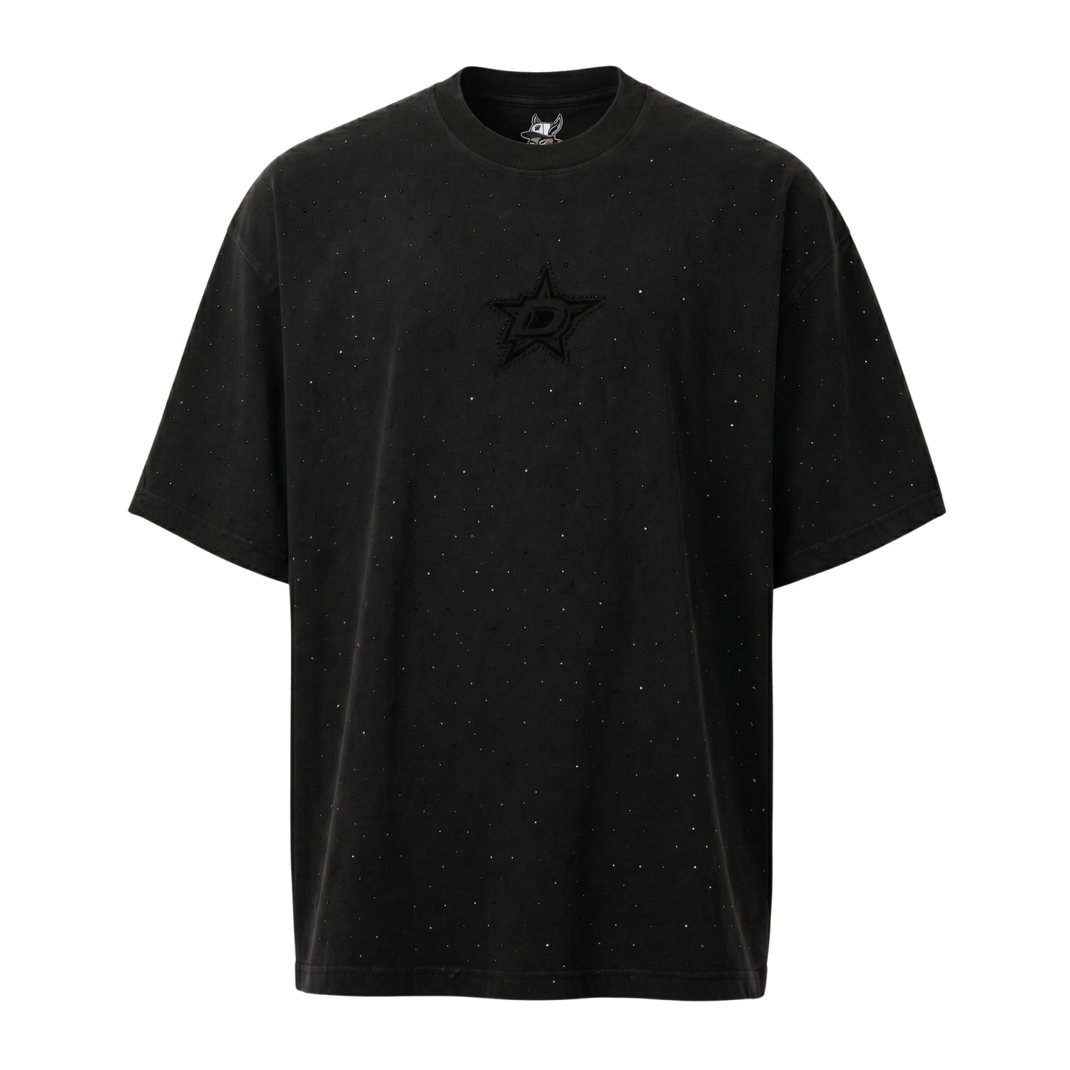 Donkey Rhinestone Tee "Jet Black"