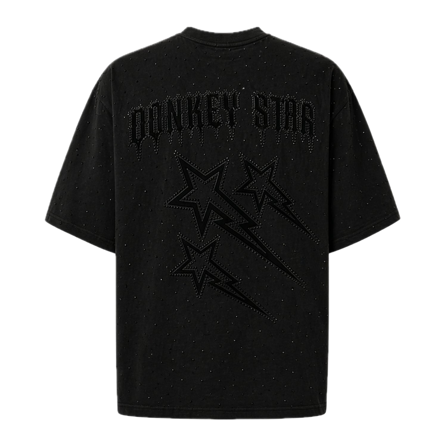 Donkey Rhinestone Tee "Jet Black"