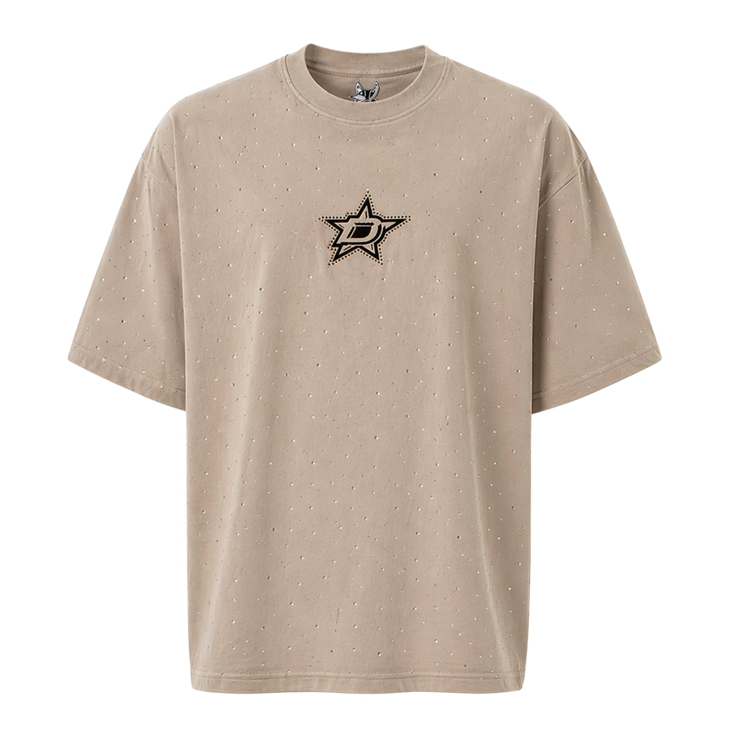 Donkey Rhinestone Tee "Desert Beige"