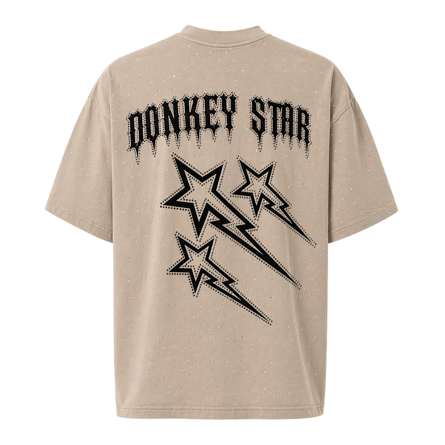 Donkey Rhinestone Tee "Desert Beige"